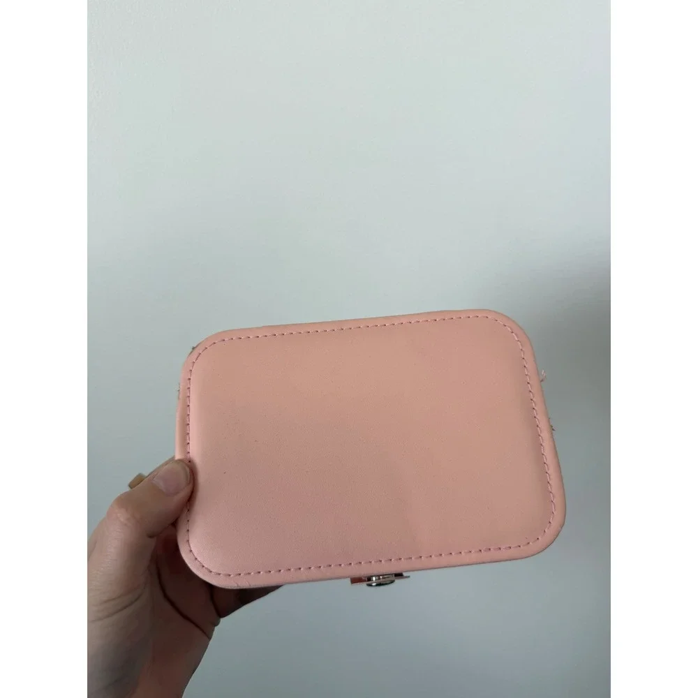Pink Jewelry Box Organizer – Multi-Compartment Storage
